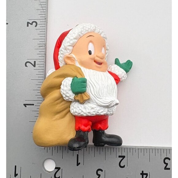 Hallmark Looney Tunes Elmer Fudd Santa Claus Christmas Tree Ornament 1993 - Picture 3 of 9